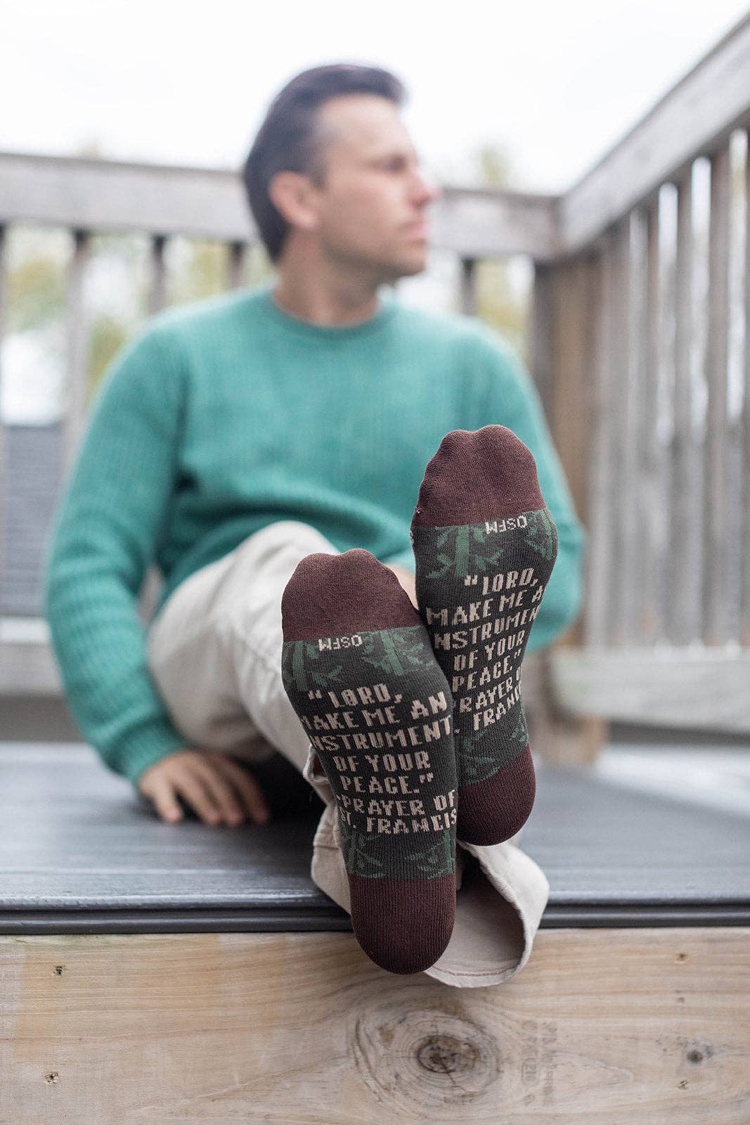 Sock Religious - Vente Chaussettes – unisexe - Chaussettes pour adultes Saint François d'Assise4