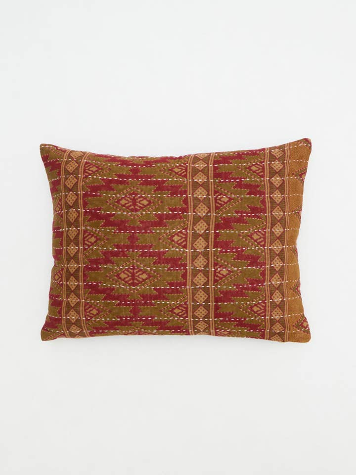 Kantha Small Pillow Cover - No. 250702 for wholesale by Anchal