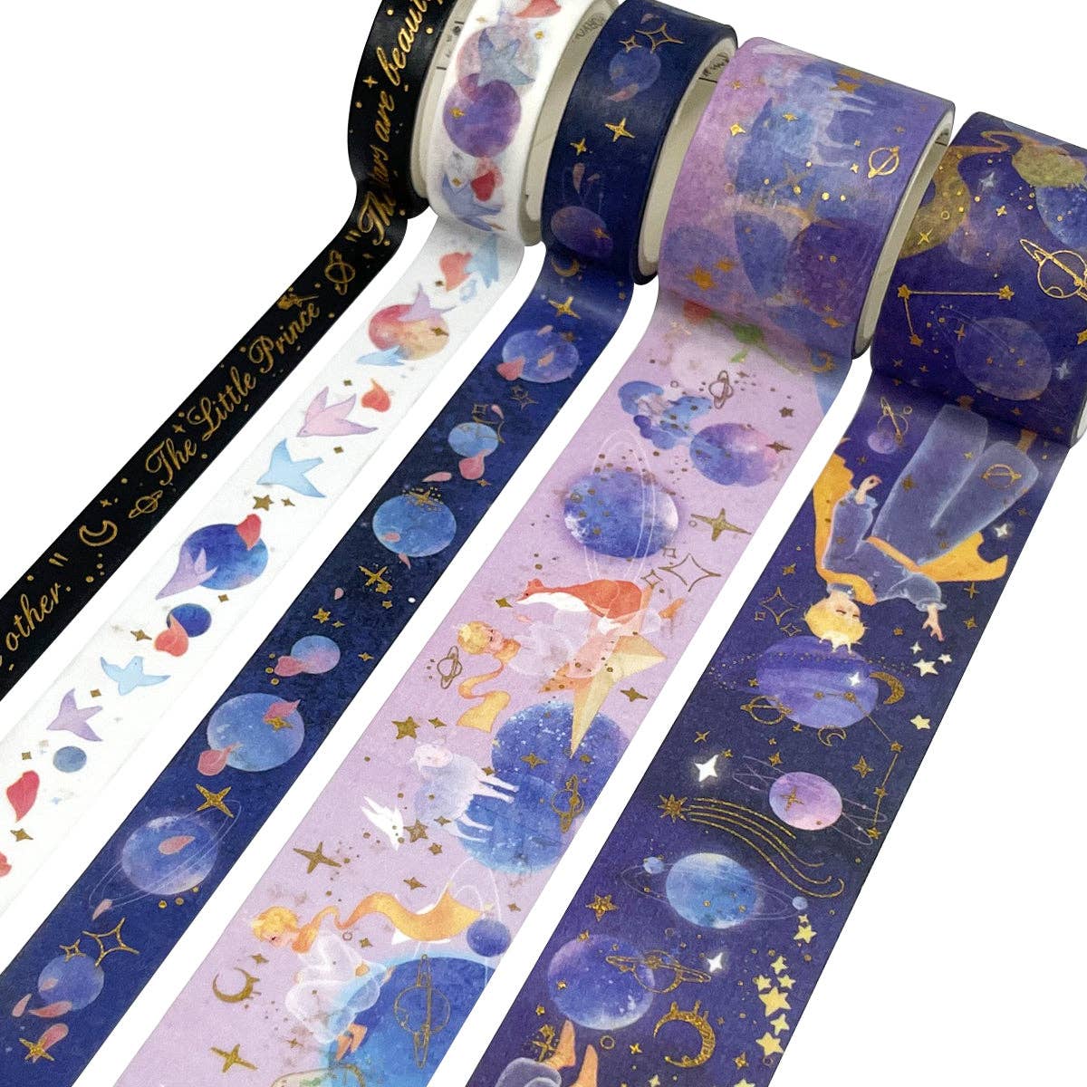 Wrapables.com - Wholesale Washi Tape - Wrapables Decorative Gold Foil Washi Tape and Sticker Set17