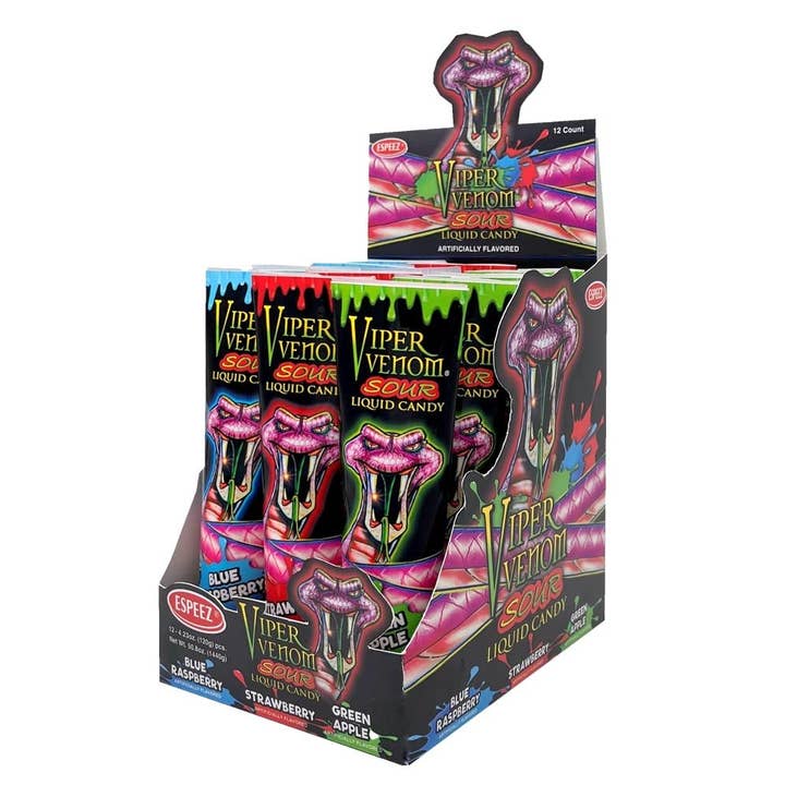 Shop The King - Wholesale Gummy - Viper Venom Sour Liquid Candy 12 Per Box