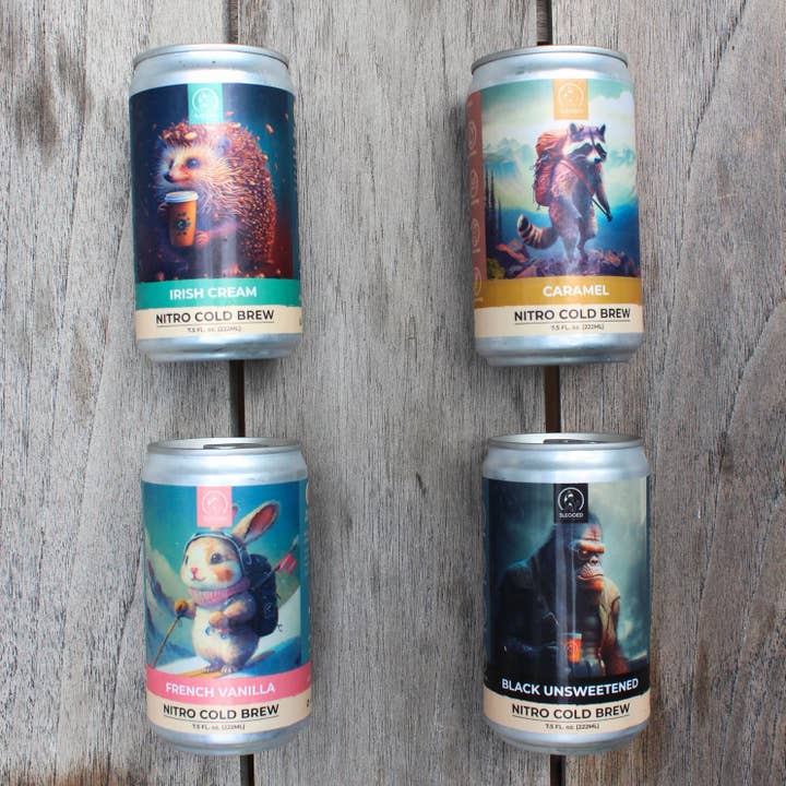 3Legged Coffee Brewery - Wholesale Iced Coffee/Cold Brew - Variety Case Nitro Cold Brew (4 original flavors)