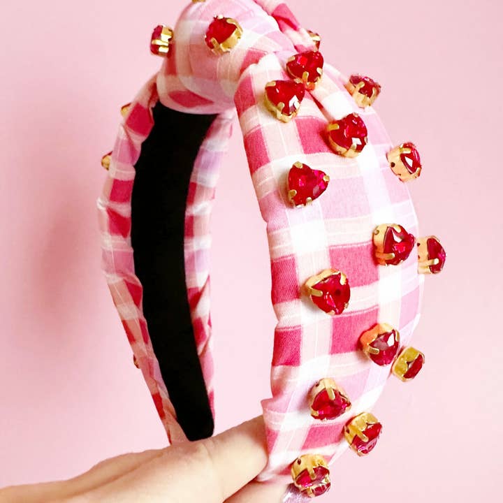 Sandy + Rizzo - Vente Bandeau – femme - Serre-tête orné rouge vif0