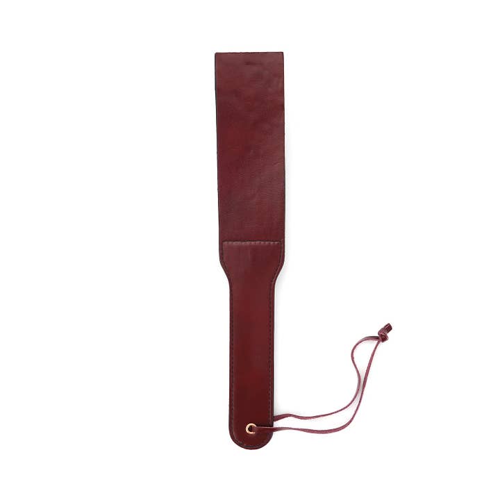 Liebe Seele - Wholesale Sex Toy - Wine Red - Leather Split Tawse Paddle4