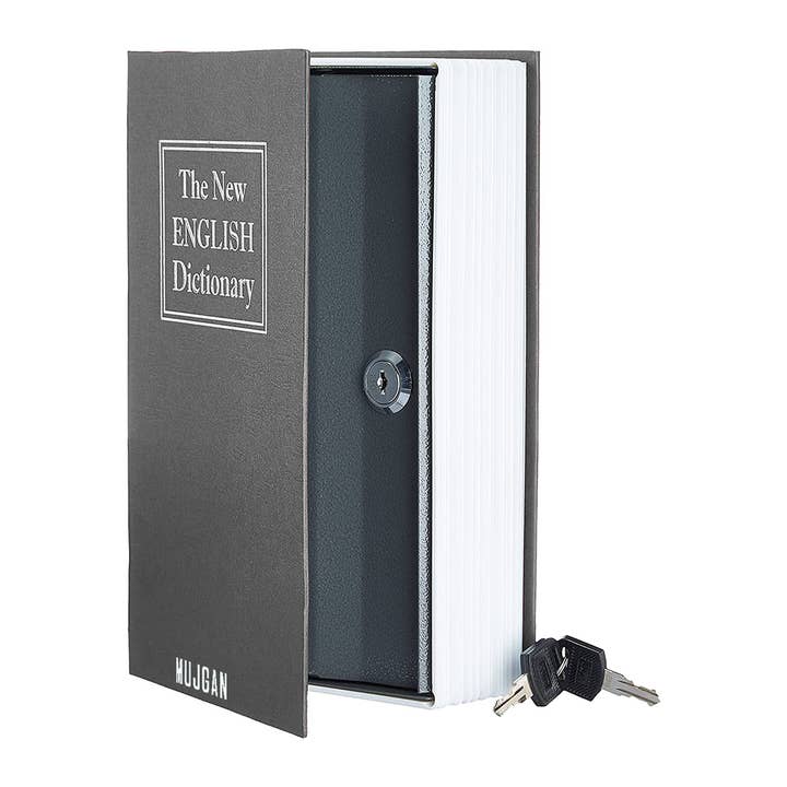 Mtistanbul LTD - Venta al por mayor Libro - Adultos - Caja fuerte para libros segura y discreta con cierre de llave en negro