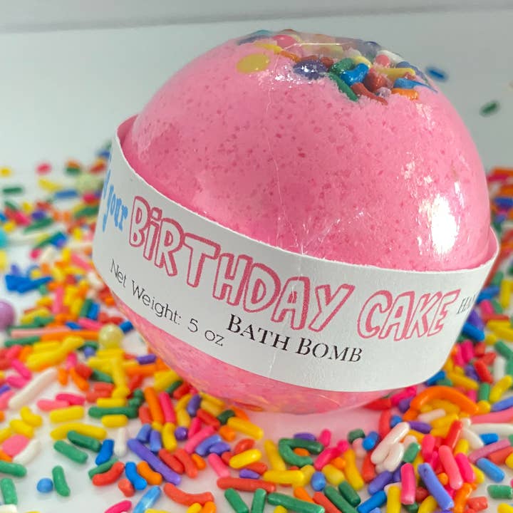 Mandatory Me Time – Bomba de banho/efervescente por atacado – Bomba de banho de bolo de aniversário1