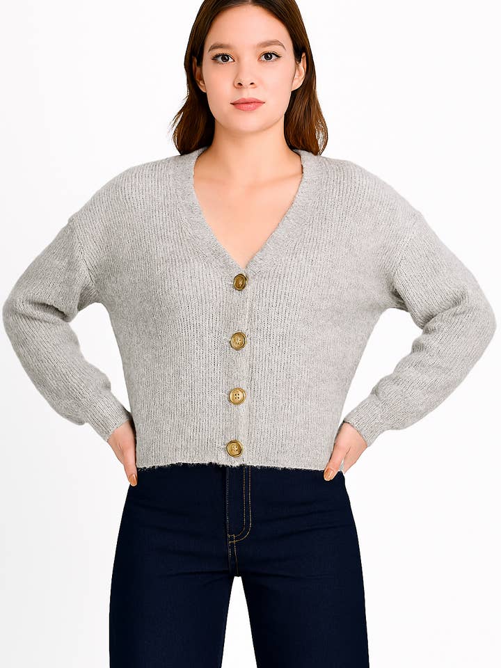 Uldcardigan AP131 – Naturlig elegance og komfort for engroshandel hos Afinity