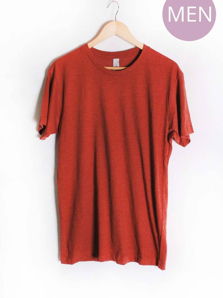 Solid top med rund hals med korte ærmer til mænd for engroshandel hos Good Stuff Apparel