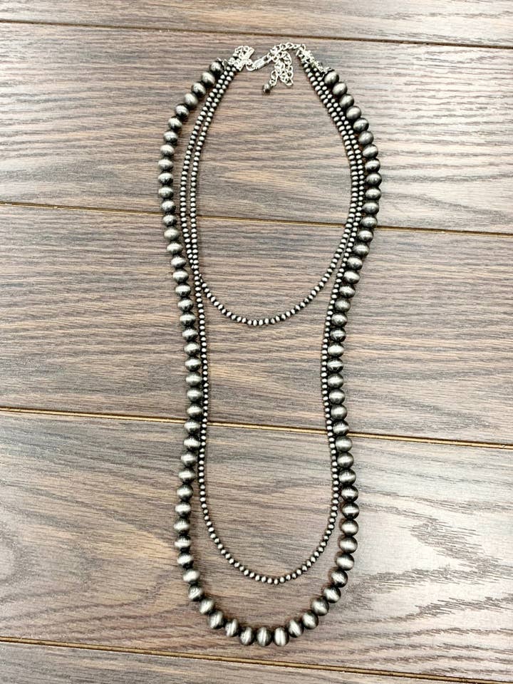 733661, Handmade 30" Navajo Bead Necklace for wholesale by ISAC Trading Inc