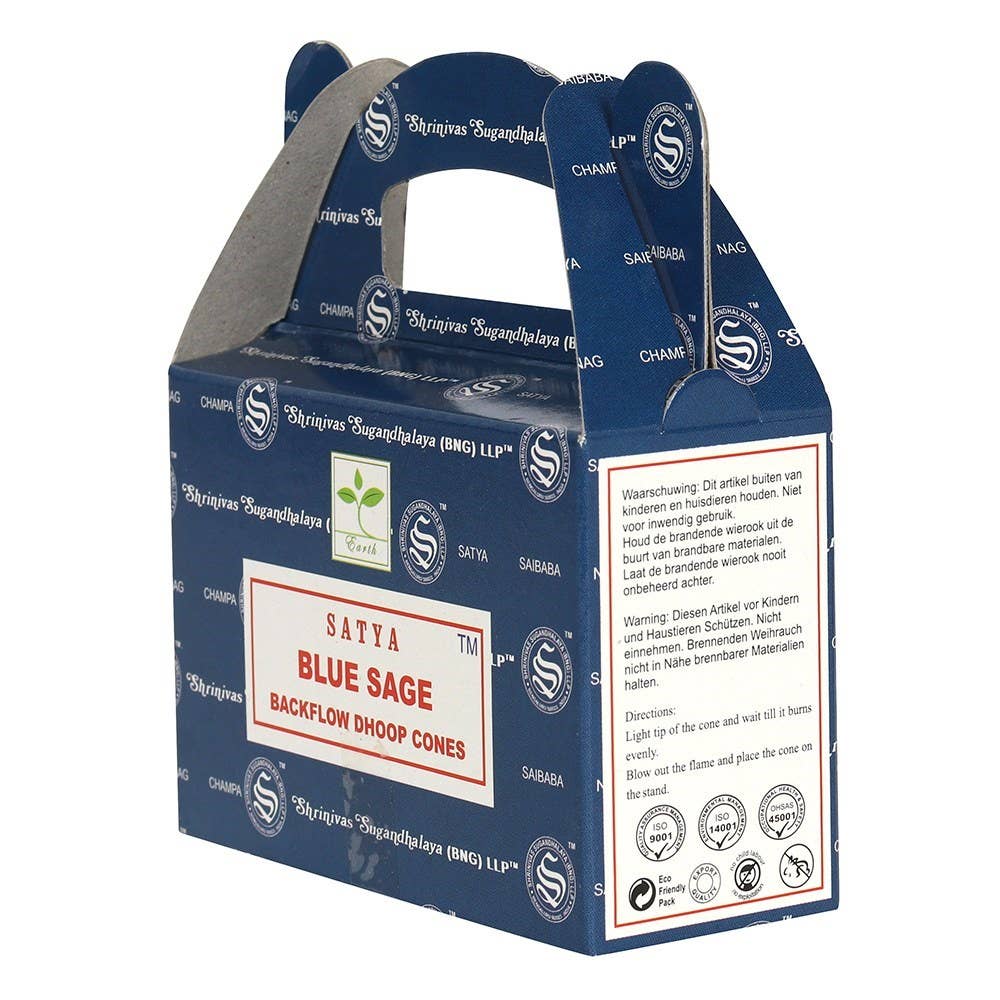 Something Different Wholesale - Wholesale Incense - Set of 6 Packets of Blue Sage Backflow Dhoop Cones by Satya2