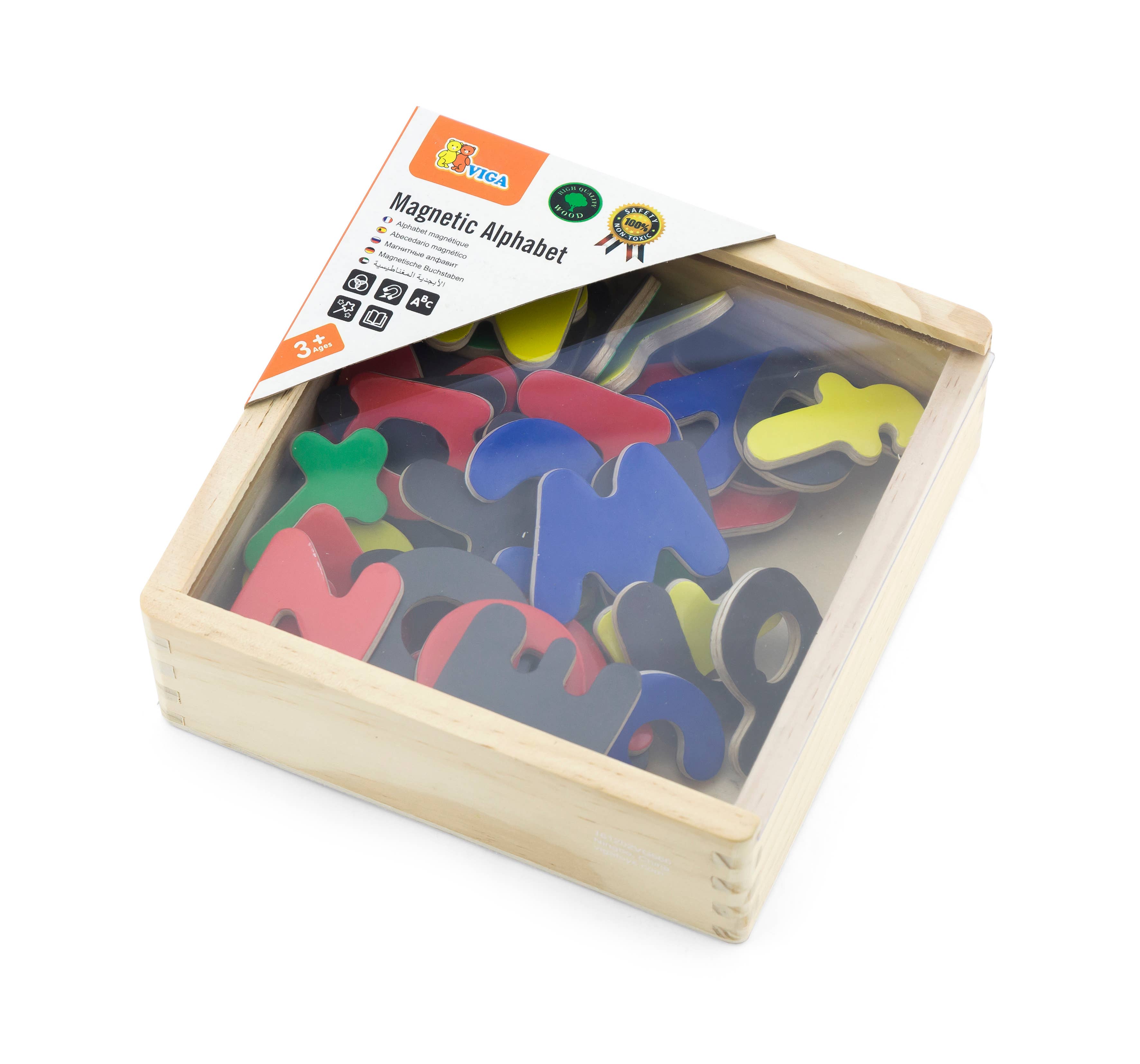 Trade Toys Limited - Vente Lot de jouets – enfant - Lot de 52 lettres magnétiques Viga2