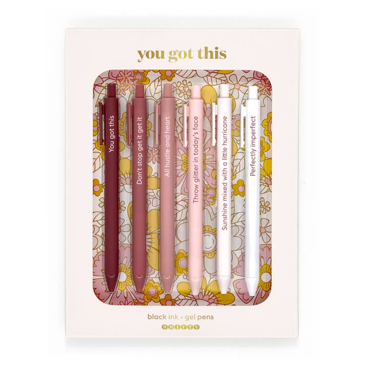 SNIFTY - Wholesale Pen - YOU GOT THIS - QUOTABLE GEL PEN SET