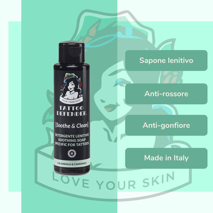 Tattoo Defender - Wholesale Tattoo zalf/verzorging - Kalmerende en antibacteriële reiniger voor tatoeages