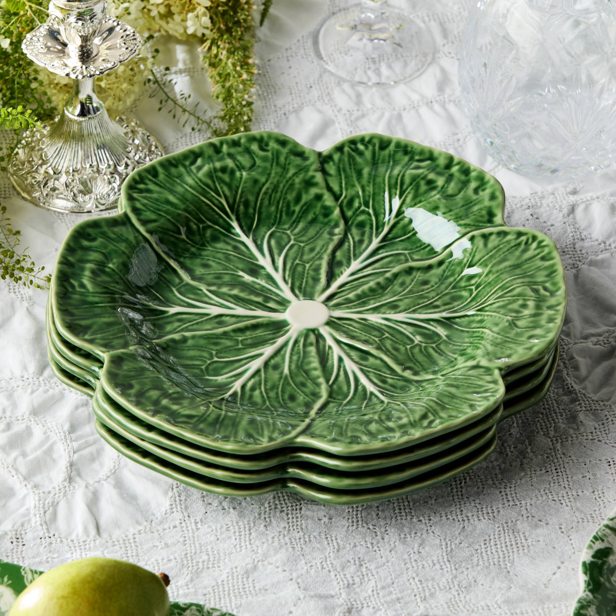 Certified International - Wholesale Dinner plate - Le Jardin Cabbage 3-D Dinner Plate 11in5