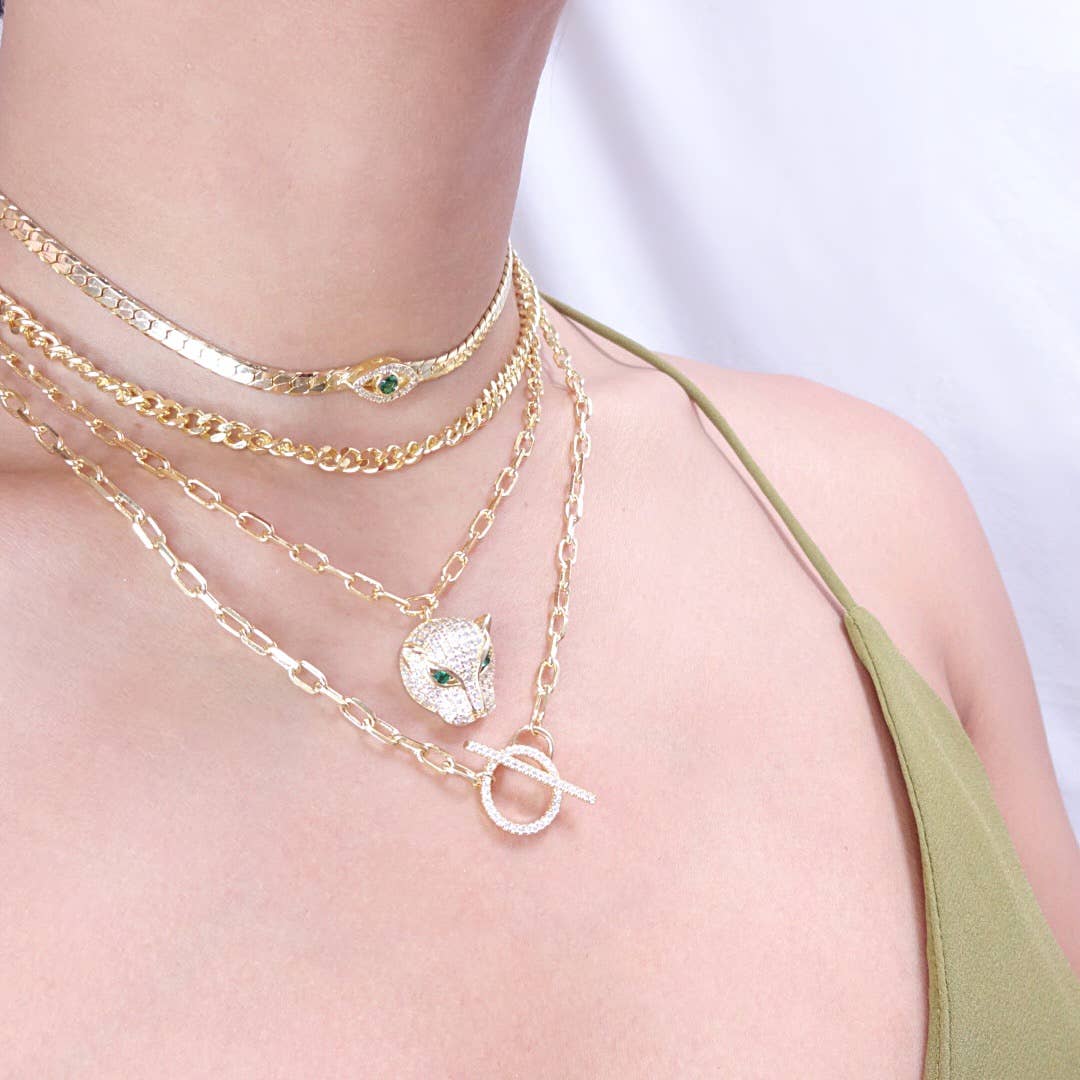 KIKICHIC - Wholesale Choker/Collar - Color Evil Eye Herringbone Choker Necklace7