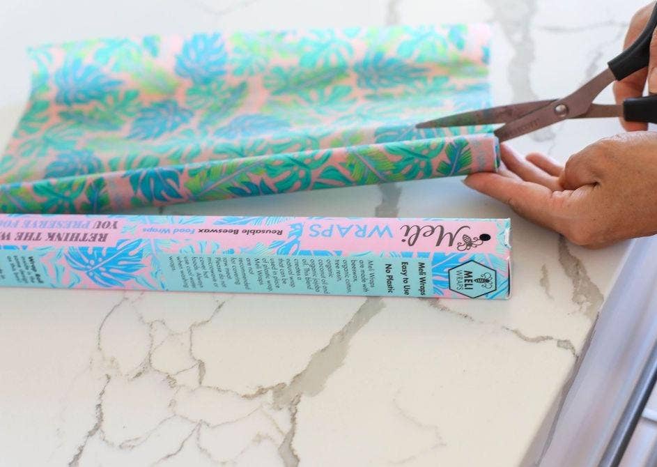 Meli Wraps - Wholesale Food Storage Wrap/Bag - Reusable Beeswax Wrap Bulk Roll Case of 18~Variety of Prints6