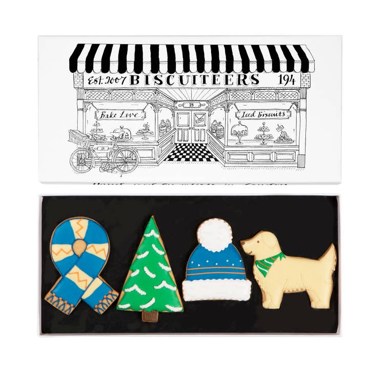 Winter Walk Letterbox for wholesale by Biscuiteers