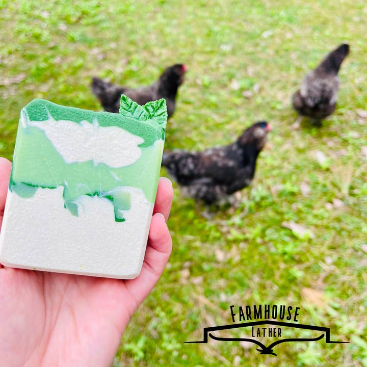 Spearmint - Goat Milk Bar Soap for wholesale by Farmhouse Lather