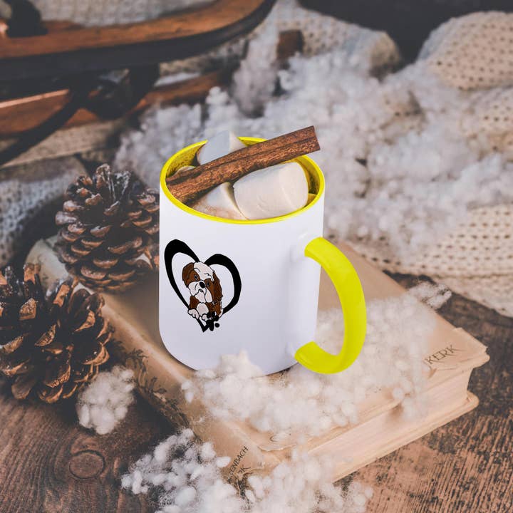 3dRose - Wholesale Coffee Mug - 3dRose, Cute Funny Shih Tzu Puppy Dog Heart Love, Mug5