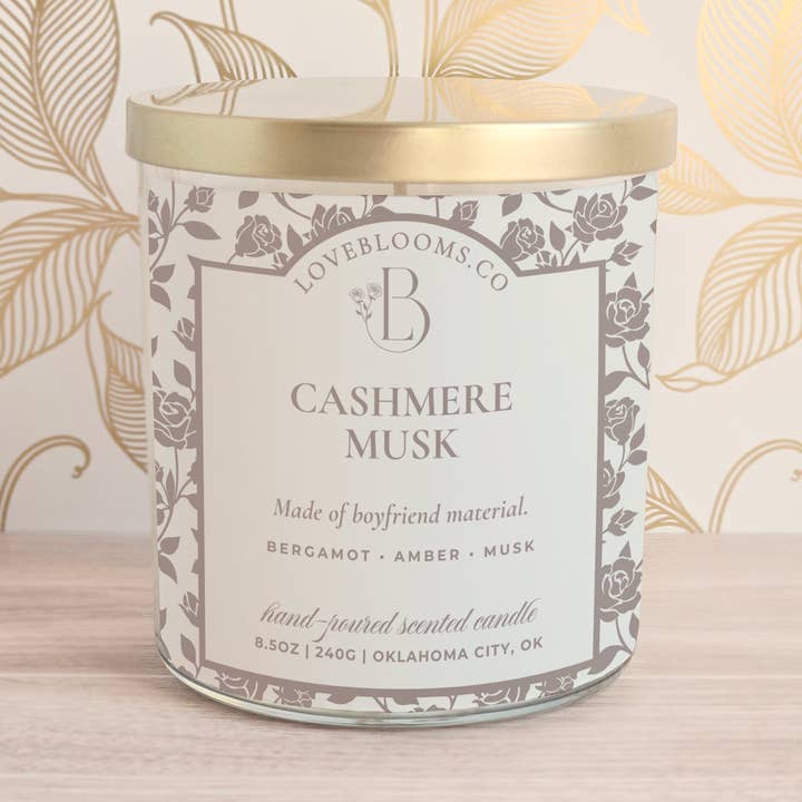 Musc de Cachemire | Bougie Parfumée pour la vente par Love Blooms