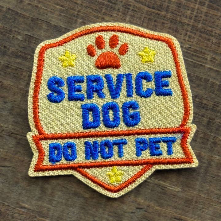 Perro de Servicio – No Tocar | Parche Termoadhesivo para Mascotas para venta al por mayor de Besties Pets