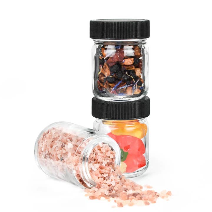 Human Objects® - Wholesale Jar - 1oz Glass Jar w/ Screw-Top Lid – Spice Jar – 252 Qty4
