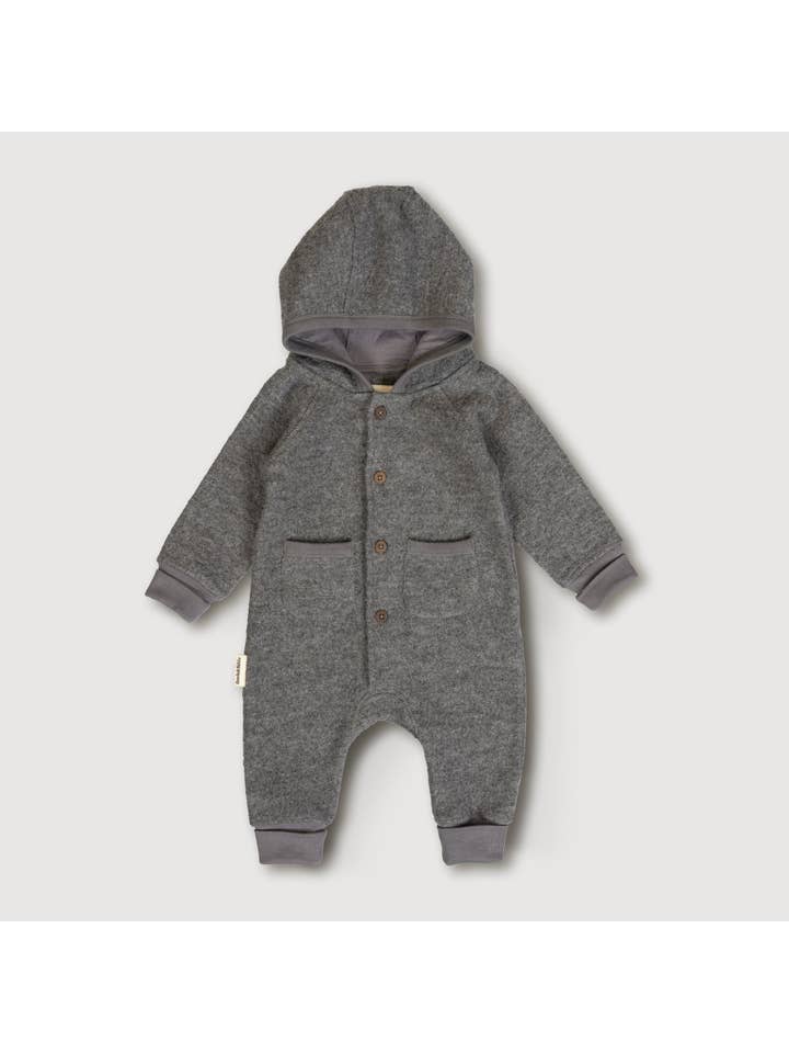 Finch & Fable – Engroshandel Romper - Baby – Uldheldragt i stormfarve