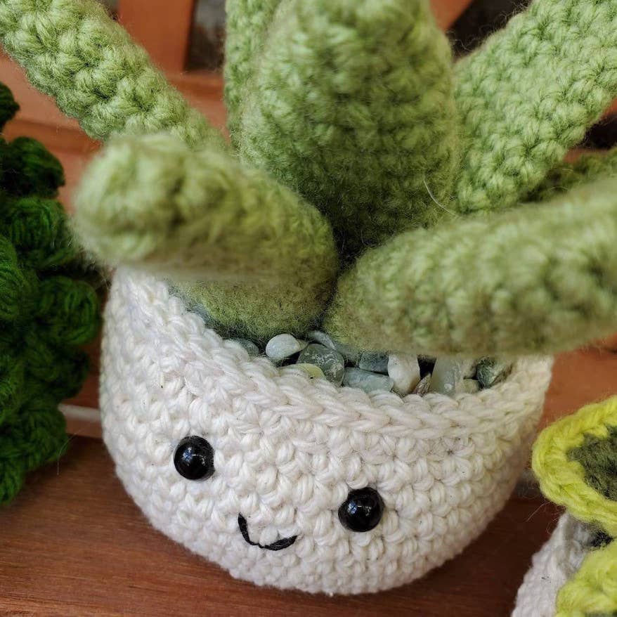 TOMOPOD LLC - Wholesale Decorative Tabletop Object - Crochet Succulent Plant, Houseplant Decor, Plant Lover Gift7