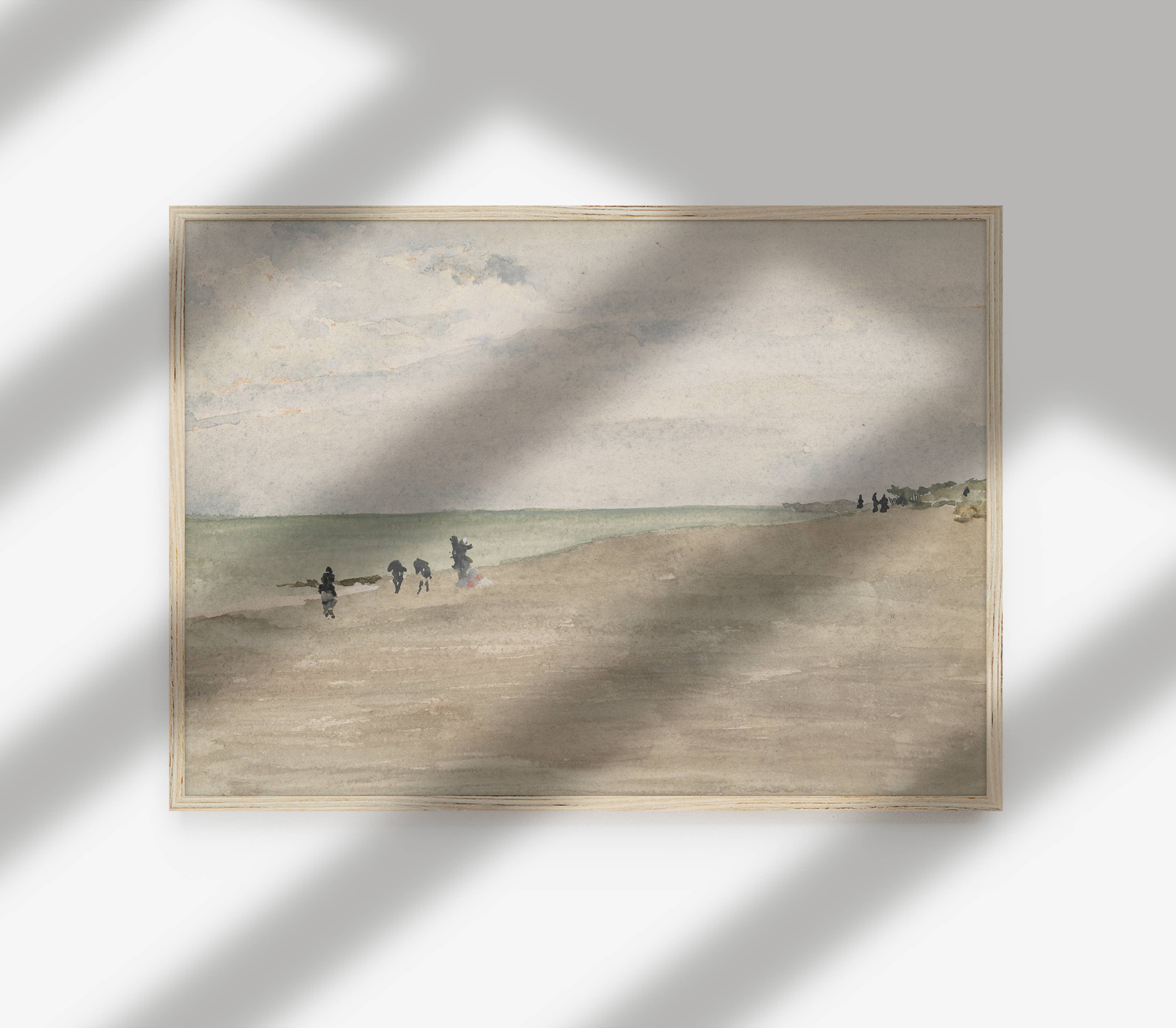 Hyggely - Wholesale Art Print - Vintage Coast Landscape View | Beach Shore Art Print L1082