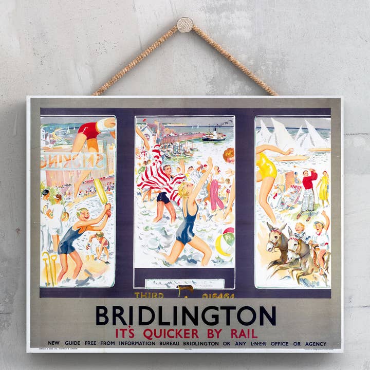 P0036 - Bridlington Train Window Scene Original National Rai for wholesale by Vivid Squid Wholesale
