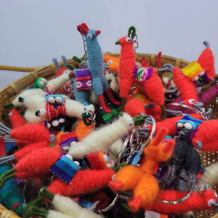 My Momotaro - Wholesale Keychain - Unisex - Llama keychain handmade in Peru, Llama Alpaca Keychain7