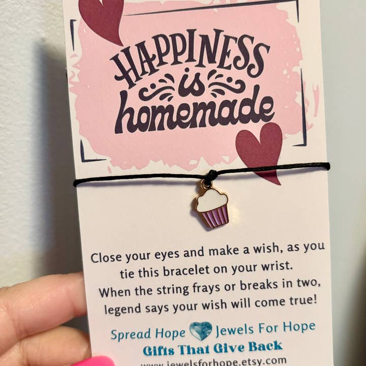 Jewels For Hope - Vente Bracelets à breloques/pendentifs - Bracelets de souhaits inspirants Surprise Set - Petits articles cadeaux8