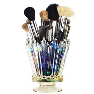 Wicked Vanity Beauty Original Design Crystal Makeup Brush Holder Clear