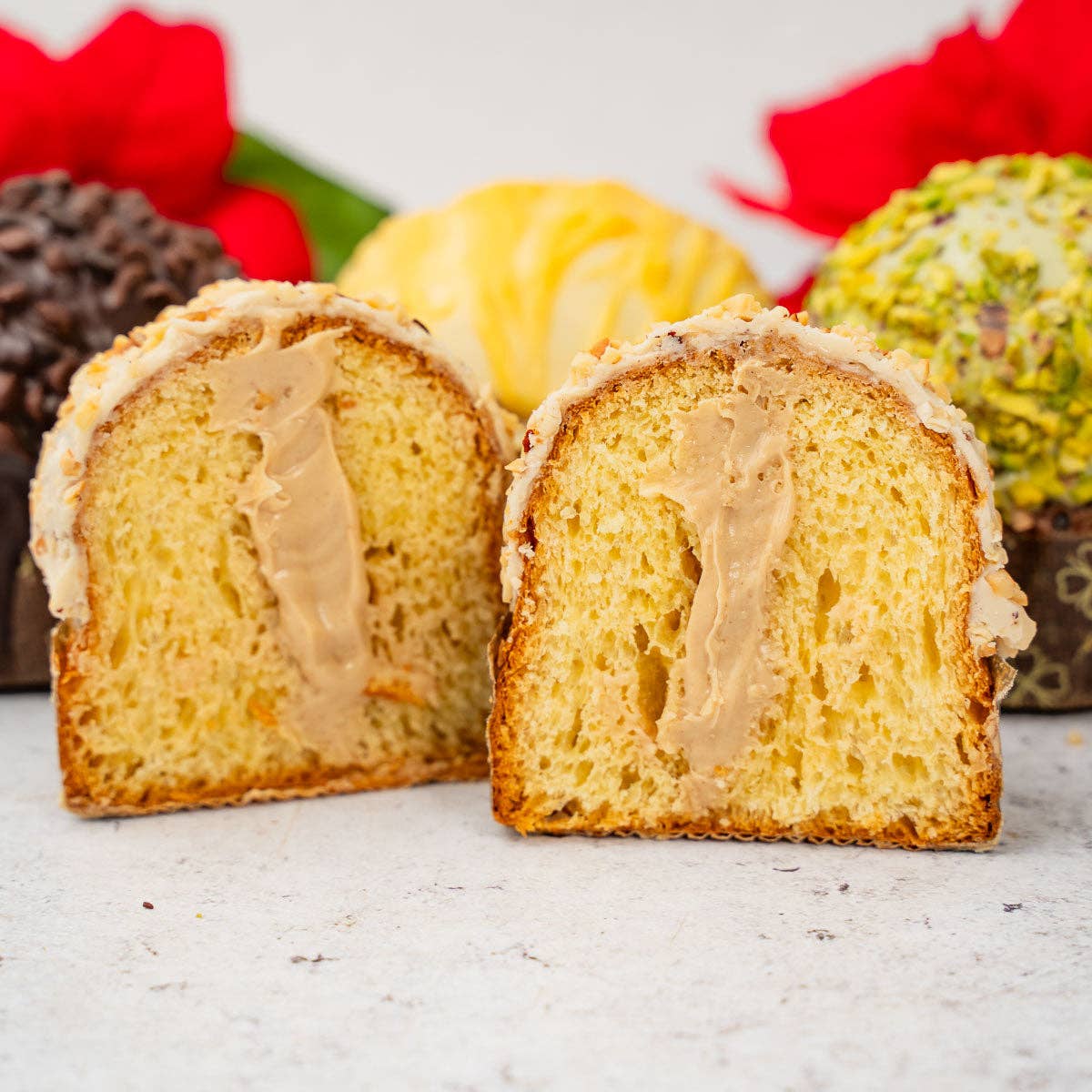 Sicilyaddict – wholesale Tårta – Hantverksmässig panettoncino fylld med hasselnöt 150g3