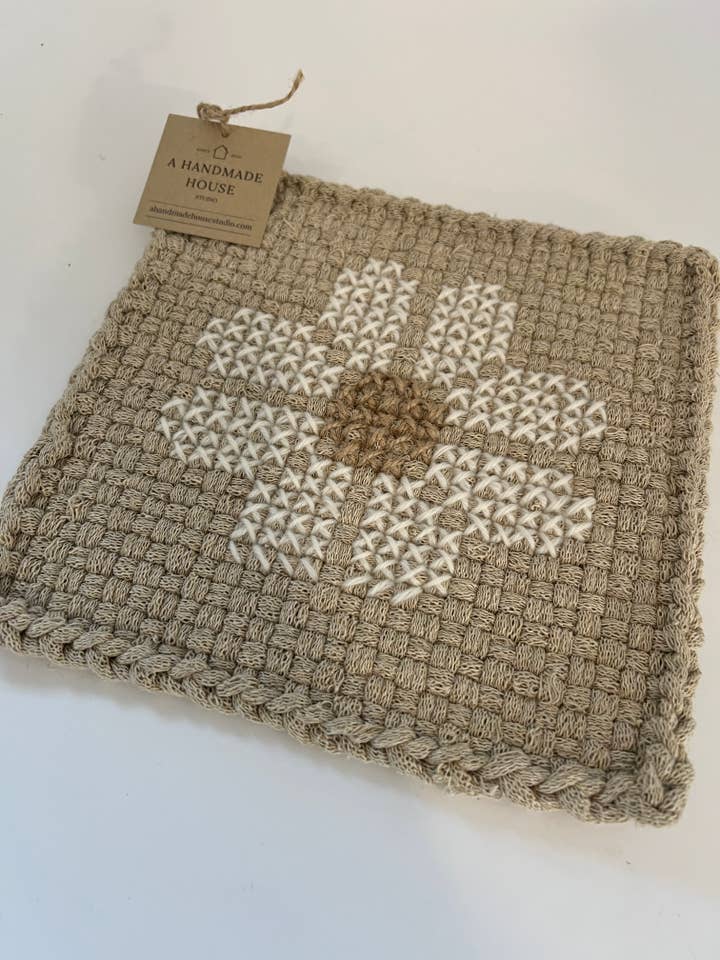 Wildflower Natural met touwonderzetter voor wholesale door A Handmade House