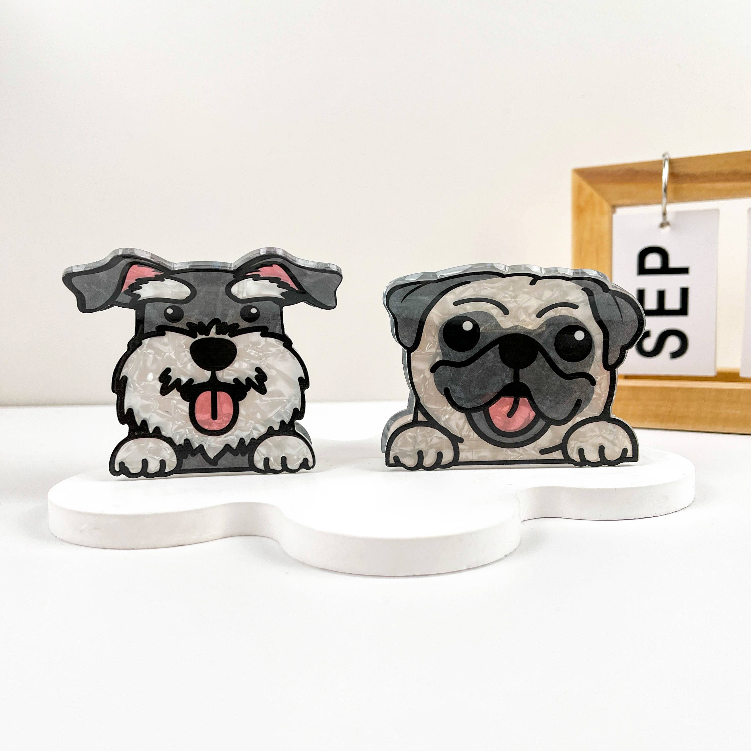 mildstyles - Vente Pince à cheveux – femme - Pince à cheveux mignonne motif chiot7