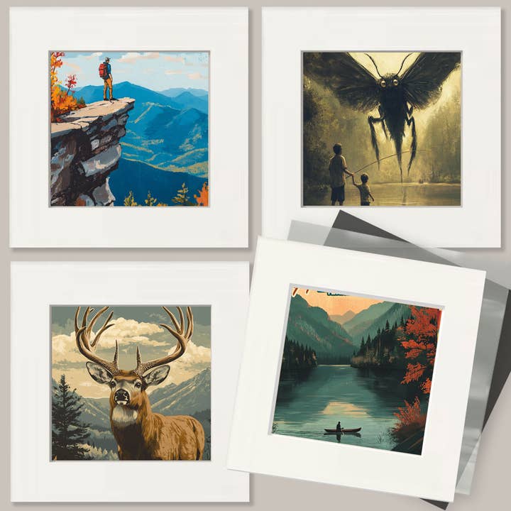 Mowbi - Wholesale Art Print - Roots - North Woods Souvenir Wall Art Prints – 8″x10″ Artwork for 11″x14″ Frame