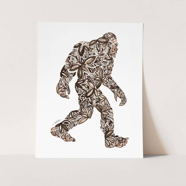 Bigfoot Fine Art Print for wholesale by Amanda Klein Co.