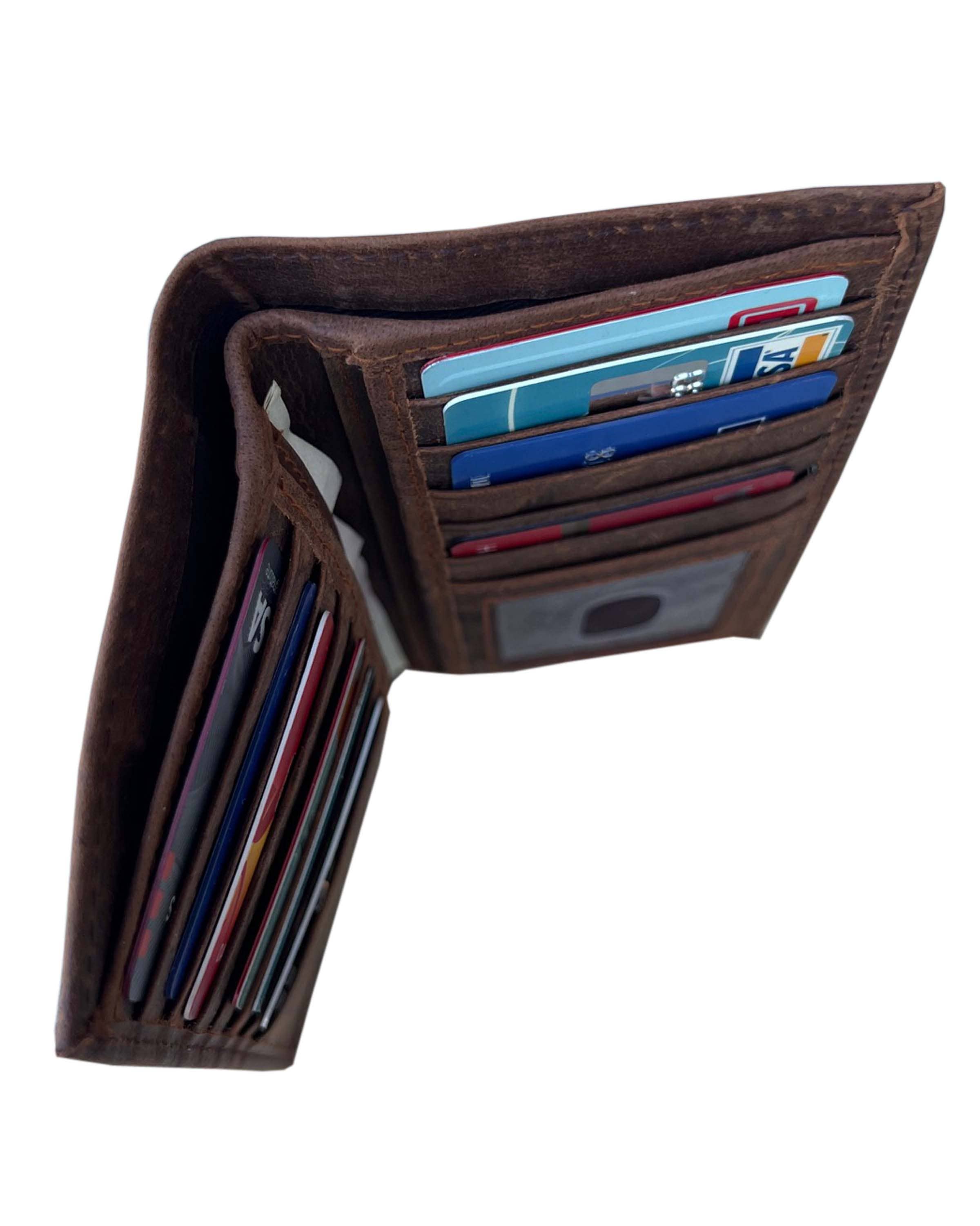 Roma Leathers, Inc. - Wholesale Wallet - Unisex - 3233 RF cowhide leather checkbook wallet5