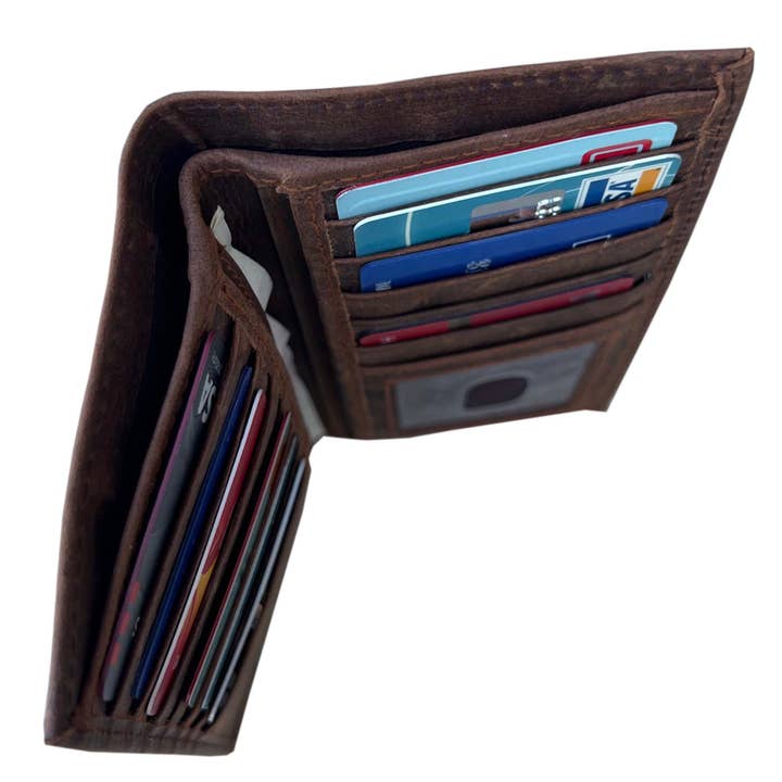 Roma Leathers, Inc. - Wholesale Wallet - Unisex - 3233 RF cowhide leather checkbook wallet5