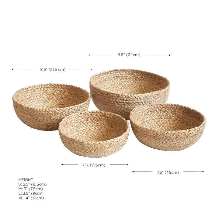 KORISSA - Wholesale Basket - Handwoven Storage Basket • Kata Candy Bowl-Natural-Set of 48