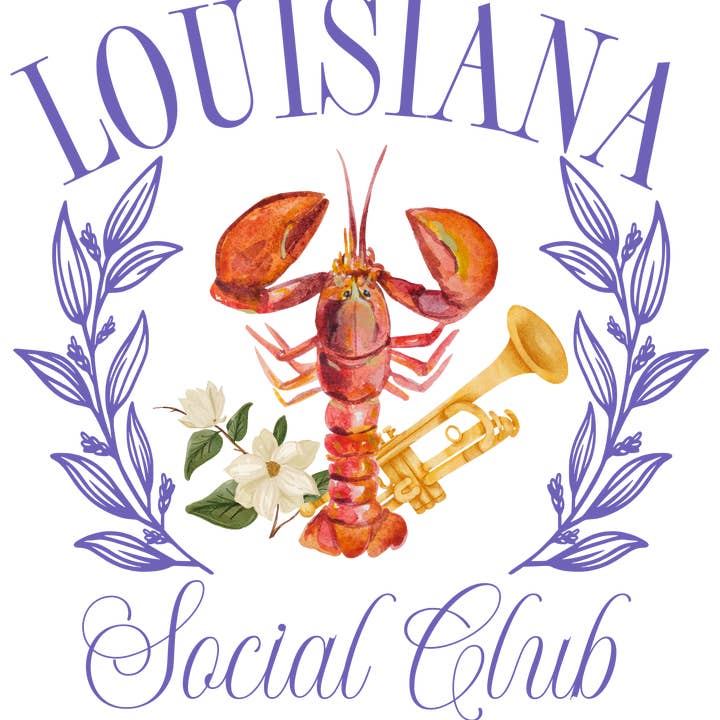 Louisiana Social Club DTF Transfer for wholesale by M2B Designs