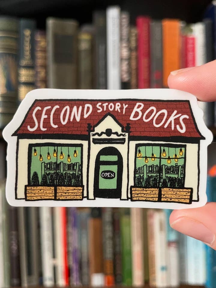 REORDER ONLY - Storefront Illustration Sticker for wholesale by LD Nehls