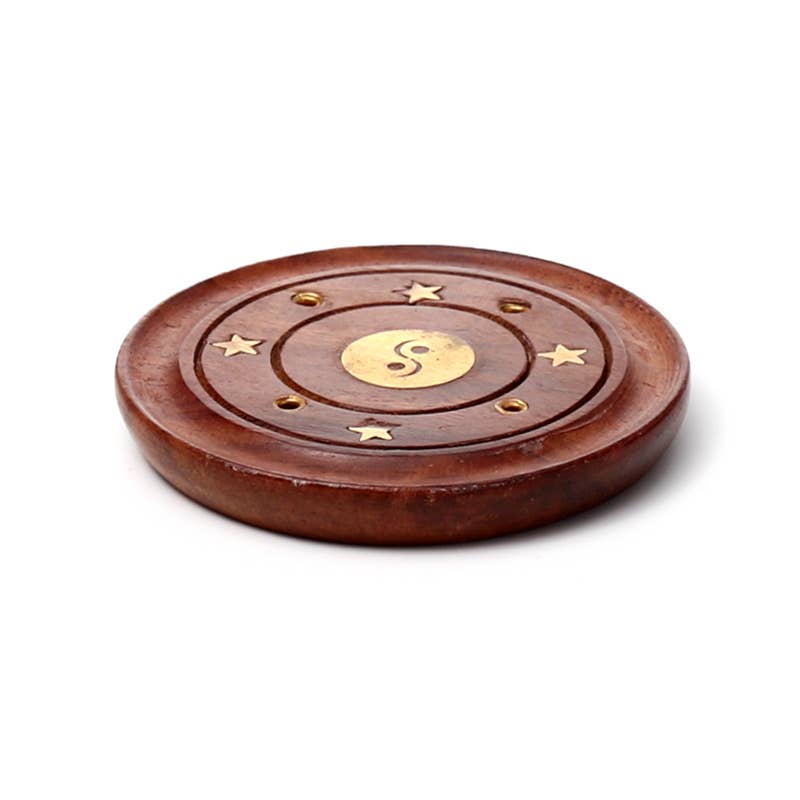 Puckator Ltd - Wholesale Incense Holder - Sheesham Ashcatcher Incence Sticks & Cones Burner Yin Yang4