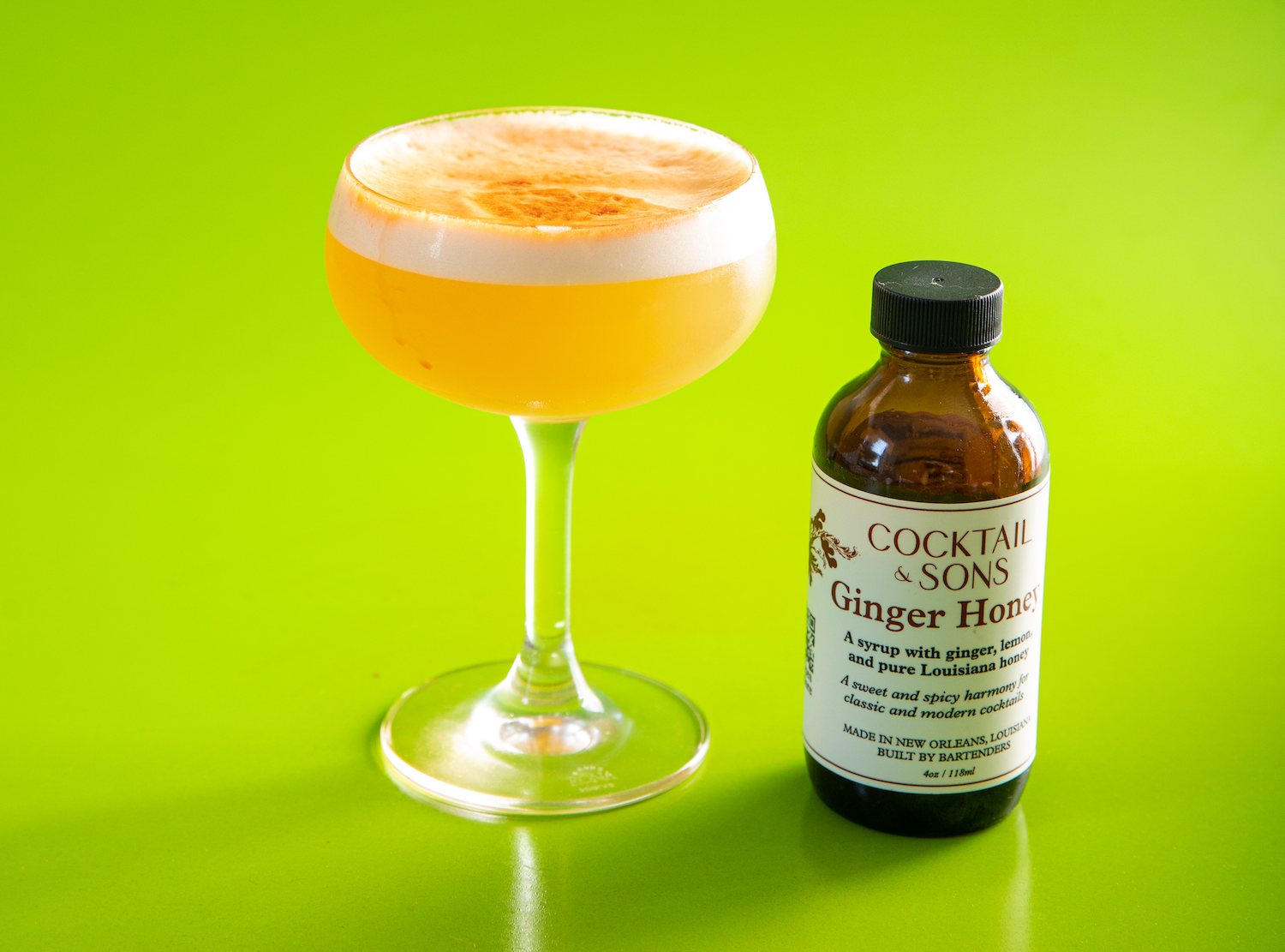 Cocktail & Sons - Vendita all'ingrosso Mix/sciroppo per cocktail - Sciroppo da cocktail al miele allo zenzero (4