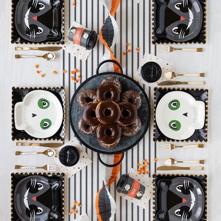 My Mind’s Eye - Vente Nappe/chemin de table jetable - PGB817 - Chemin de table en papier crème avec rayure noire3