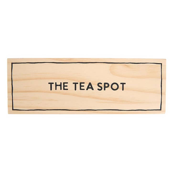 Wood Tea Bag Holder for wholesale by Santa Barbara Design Studio by Creative Brands