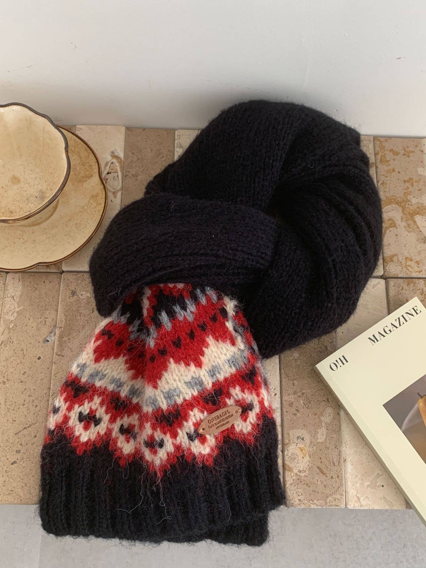 MKS America - Wholesale Scarf - Women's - Vintage Fair Isle Christmas Scarf4