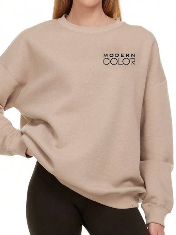 Crewneck moderne surdimensionné en couleur pour la vente par Modern Color