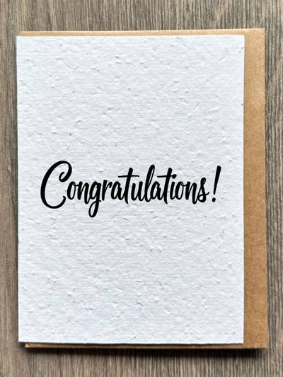 Congratulations Card for wholesale by The Flora Page