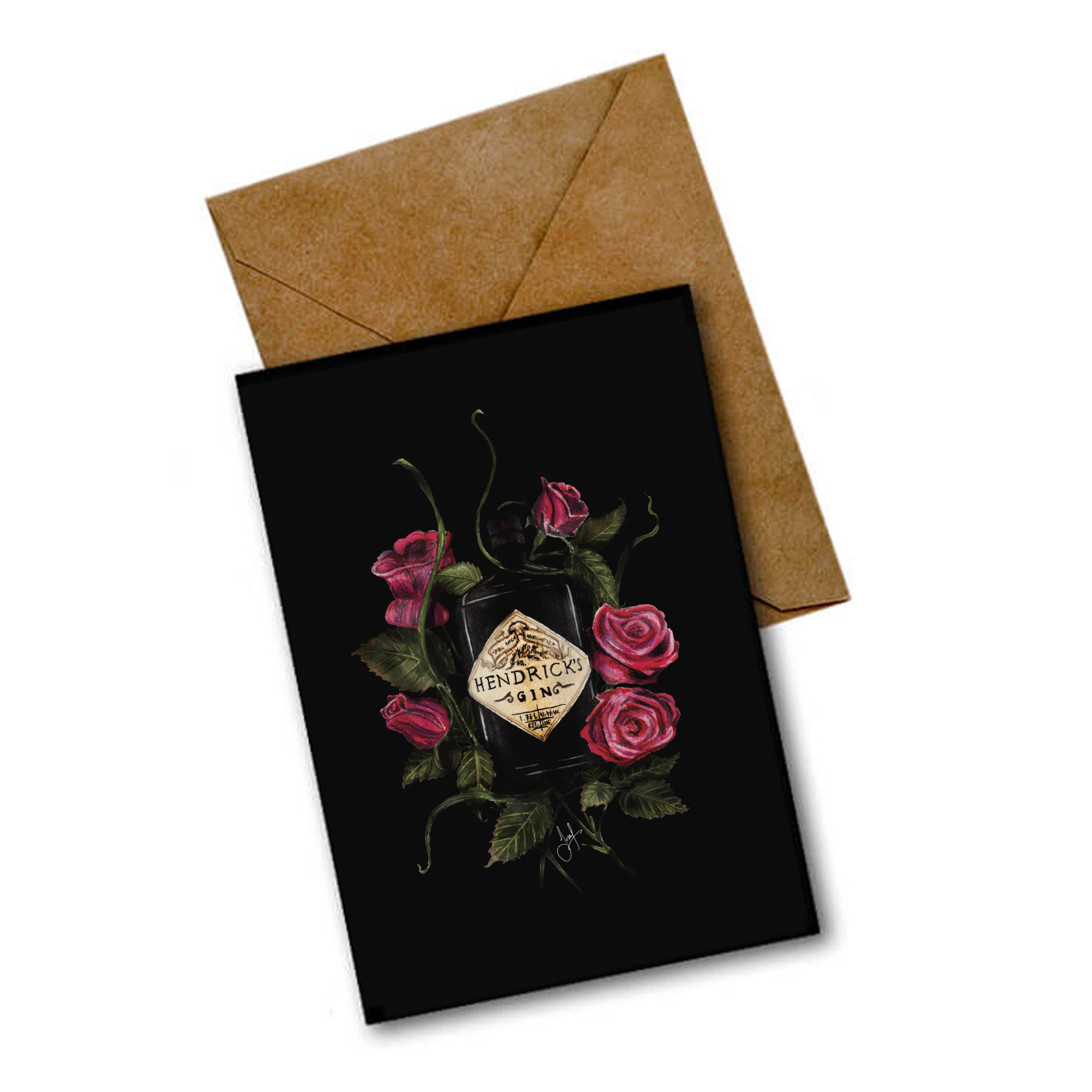 JOSEF MCFADDEN - Wholesale Everyday Greeting Card - HENDRICKS GIN SCOTTISH GREETINGS CARD0